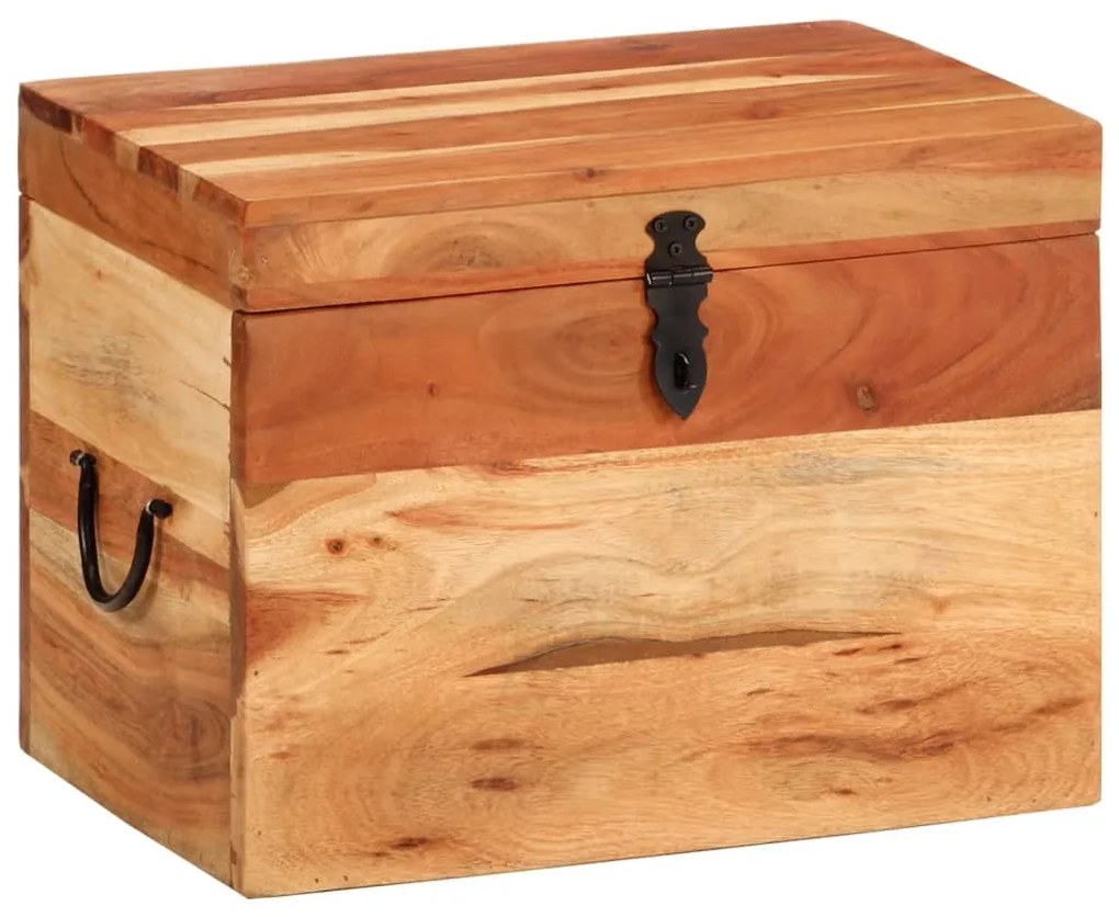338482 vidaXL Caixa de arrumação 39x28x31 cm madeira de acácia maciça
