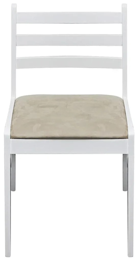 Conjunto de 2 Cadeiras Kitchen - Branco - Design Contemporâneo