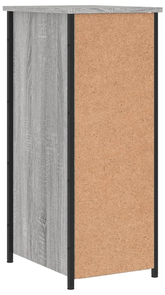 Mesas de cabeceira 2 pcs derivados de madeira cinzento sonoma