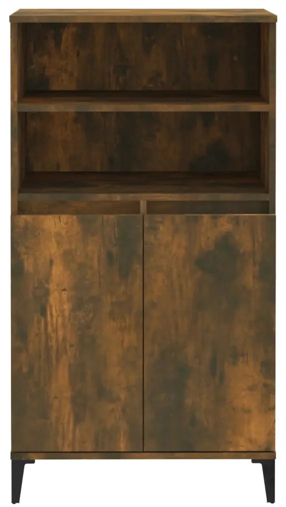 Aparador alto 60x36x110 cm derivados de madeira carvalho fumado