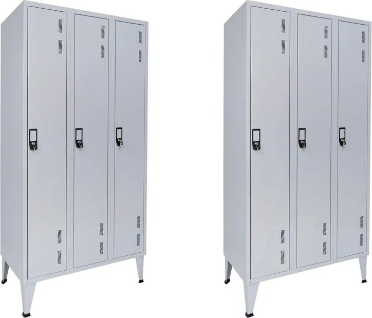 Pack 2 Cacifos Metálicos Triplo 3 1900x900x500mm  - Normas NP 1116A