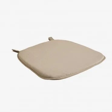 Almofada Para Cadeira 44x43 Cm Em Tecido Gouda Tecido Castanho Areia - Sklum
