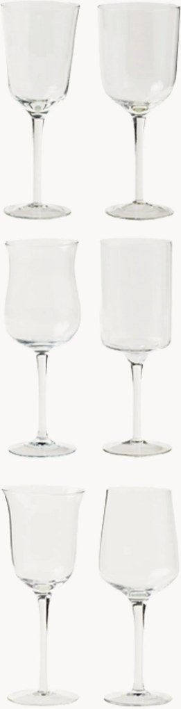 Copos de vinho artesanais Diseguale, conjunto de 6
