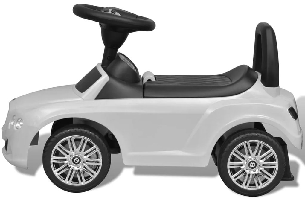 Mini-Carro Infantil, de Impulso com Pés, modelo Bentley, cor Branca