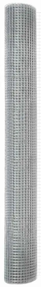 Cerca de Fio Soldado com 7 Postes 1.4x10 m Aço Galvanizado