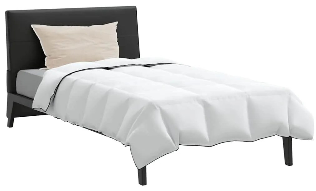 Edredão com travesseiro 2 pcs Branco 135 x 220 cm Penugem