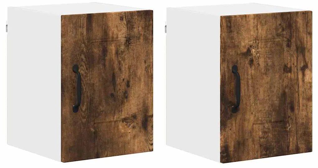 vidaXL Armário de Cozinha 2 pcs Carvalho Defumado 30 x 31 x 40 cm