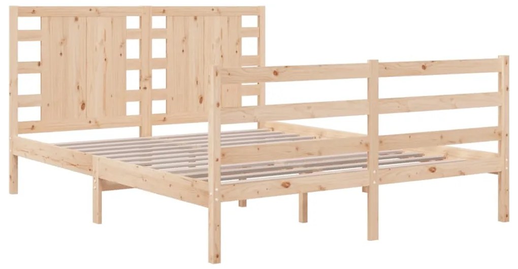 Cama sem colchão 135x190 cm madeira de pinho maciça