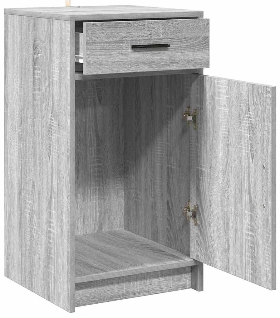 lado vidaXL cinza Sonoma 40x41x75 cm madeira engenheirada