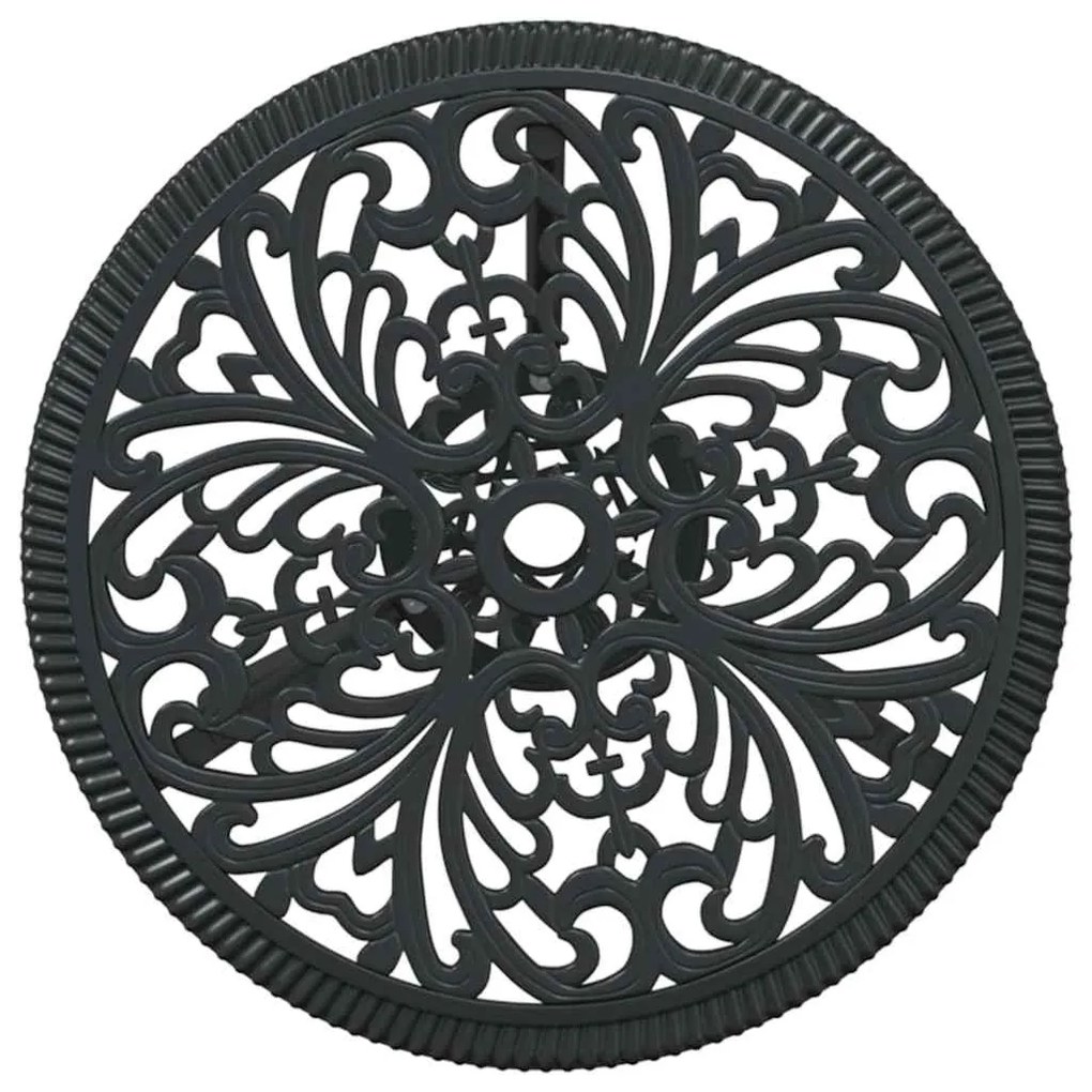 Conjunto de Jardim bistrô de 3 Peças vidaXL Preto em Alumínio Fundido