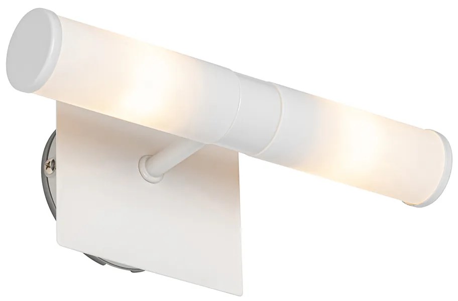 Candeeiro de parede moderno branco IP44 2 luzes - Bath
