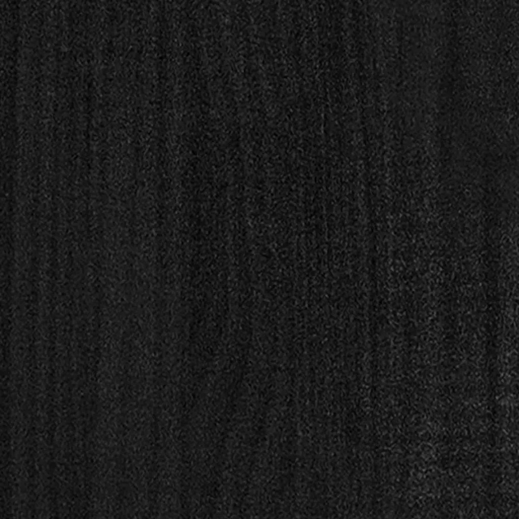 Estrutura cama pequena casal 120x190 cm pinho maciço preto