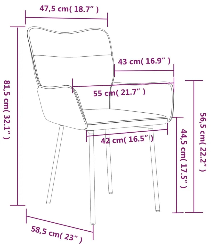 Cadeiras de jantar 2 pcs veludo preto