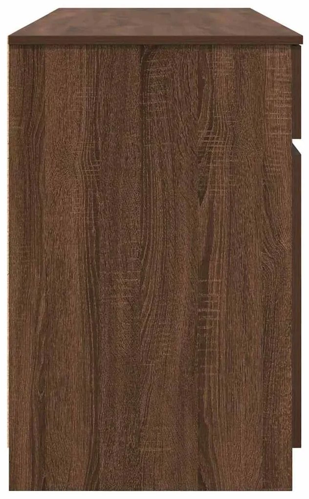 Mesa vidaXL Castanho Carvalho 140x49x76 cm em Madeira Estruturada