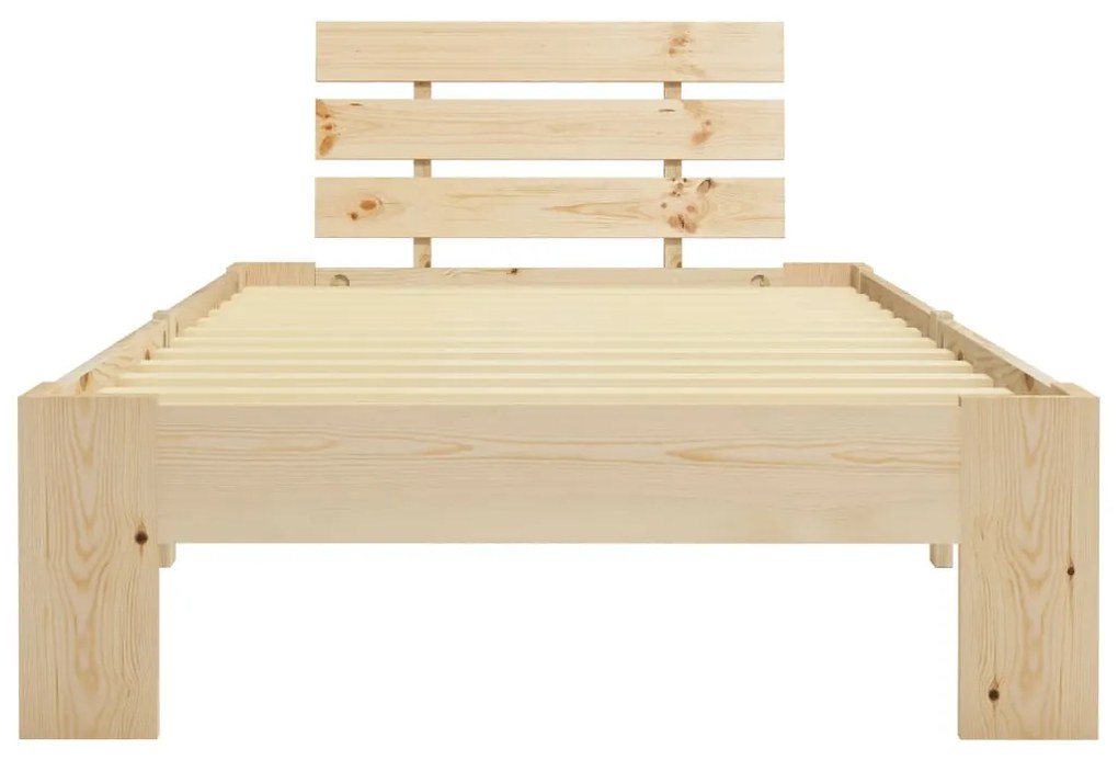 Estrutura de cama 100x200 cm pinho maciço