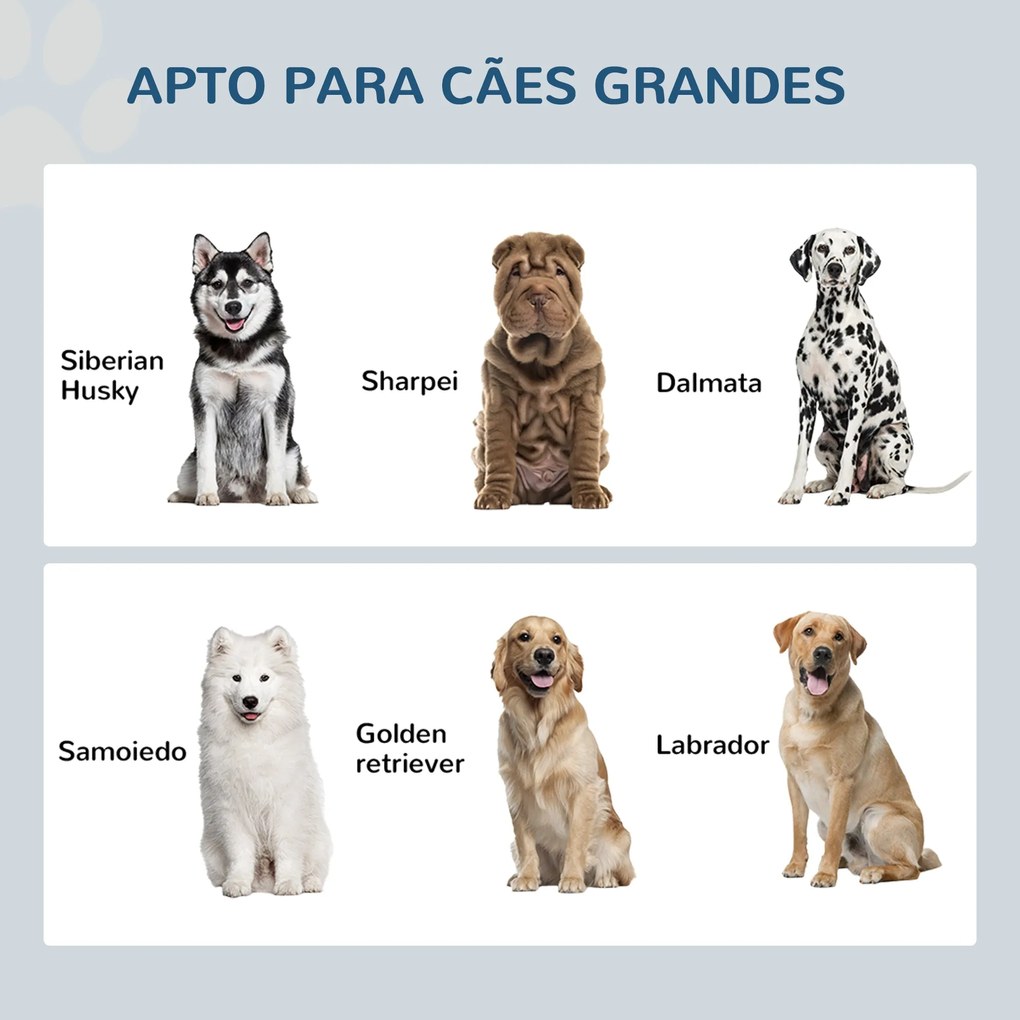 PawHut Comedouro Elevado para Cães Comedouro para Cães com 2 Tigelas 2