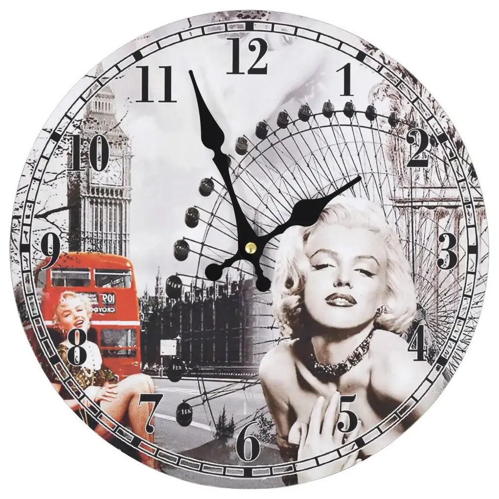 Relógios VidaXL  relógio de parede 30 cm