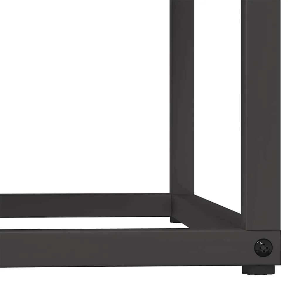 Suporte para lenha 69,5x35x81 cm aço laminado a frio preto