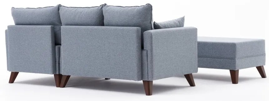 Sofá-Cama de Canto Bella – Azul – 205x85x140 cm