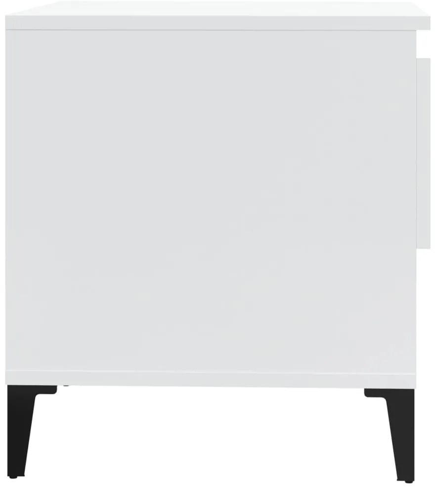 Mesa de apoio 50x46x50 cm derivados de madeira branco brilhante