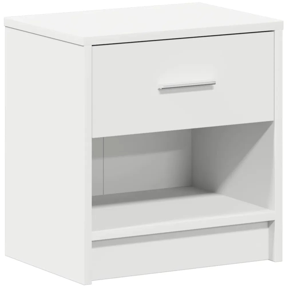 Mesas de cabeceira 2 pcs com gaveta 39x28x41 cm branco
