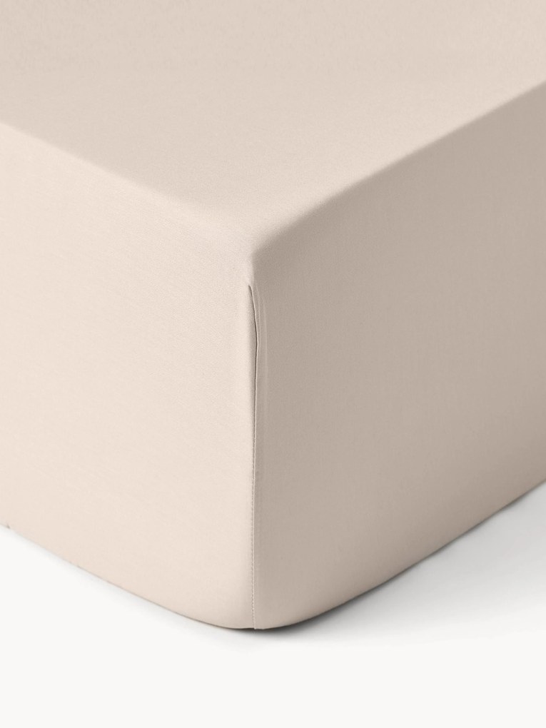 Lençol elástico em cetim de algodão para boxspring Comfort