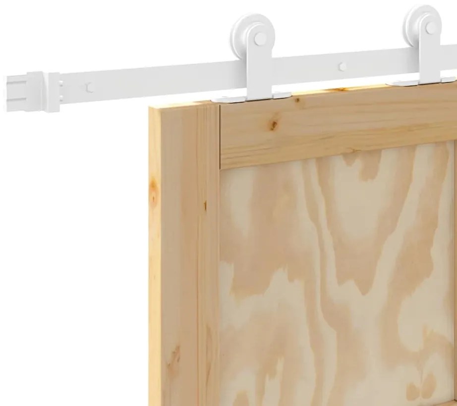 Porta Deslizante vidaXL com conjunto de Ferragens 'ORKDAL'Madeira Maci