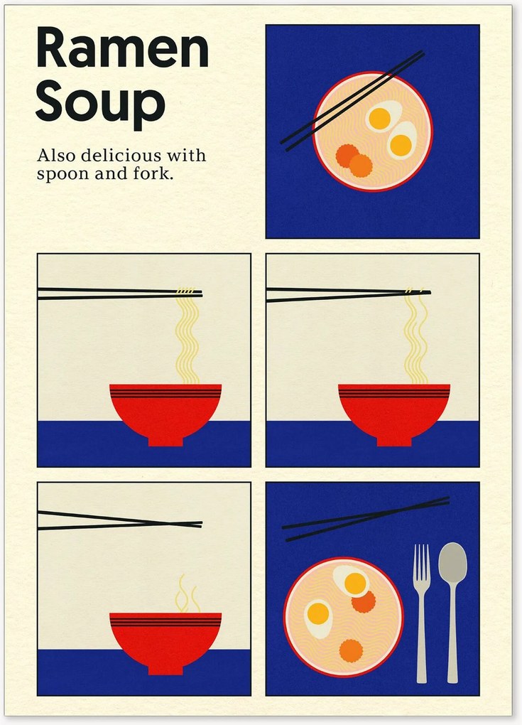 Póster Ramen Soup