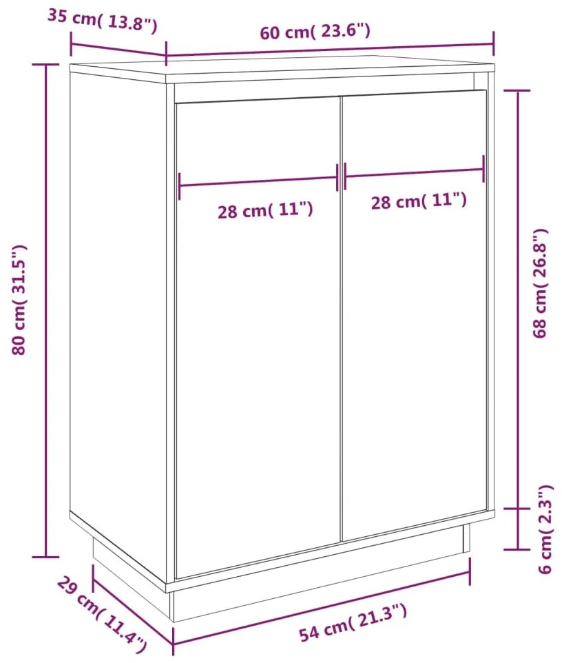 Sapateira Lúcia - Com 4 Prateleiras - Cor Branco - 60x35x80 cm - Madei