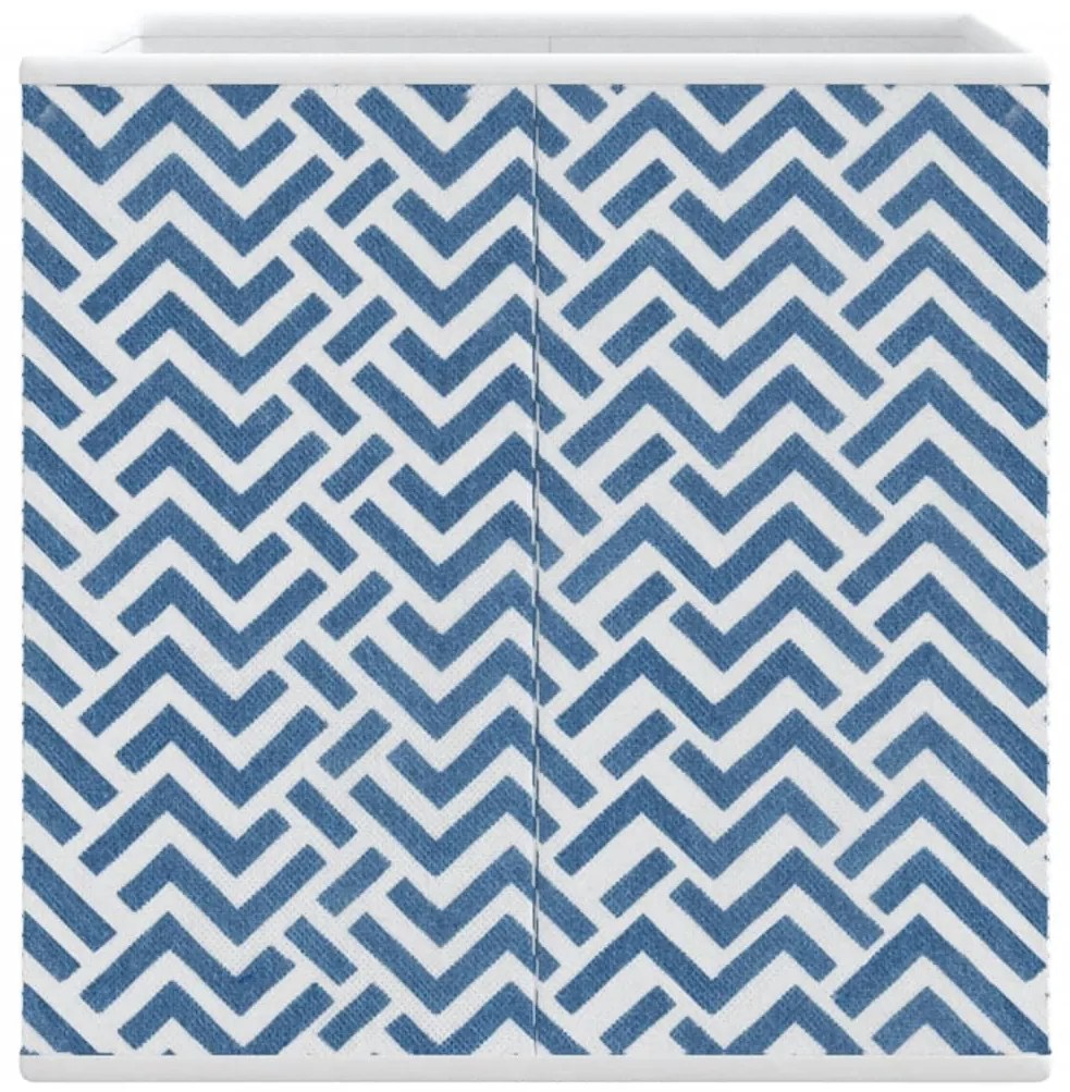 Caixas de arrumação dobráveis 4 pcs 32x32x32 cm TNT azul