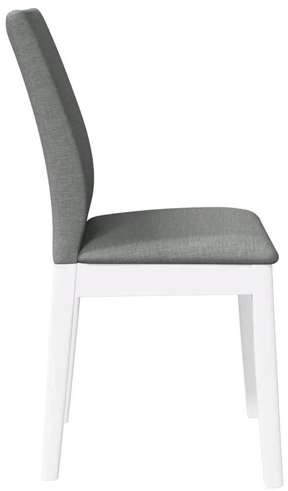 Cadeiras de jantar com almofadões 2 pcs madeira maciça branco