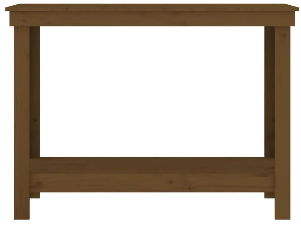 Banco de trabalho 110x50x80 cm pinho maciço castanho mel