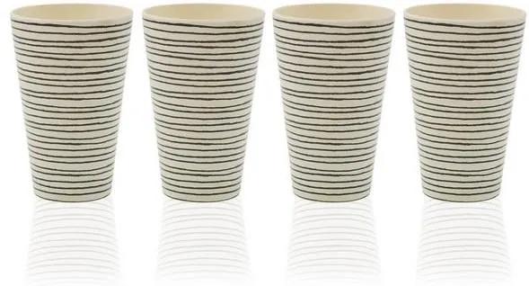 Conjunto de Copos Fibra de Bambu (8,3 x 13 x 8,3 cm) (4 pcs)