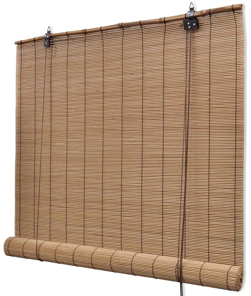 241330 vidaXL Estore de bambu castanho 140 x 160 cm