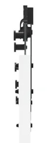 Porta de Correr vidaXL com Conjunto de Hardware Branco 93x232 cm Madei