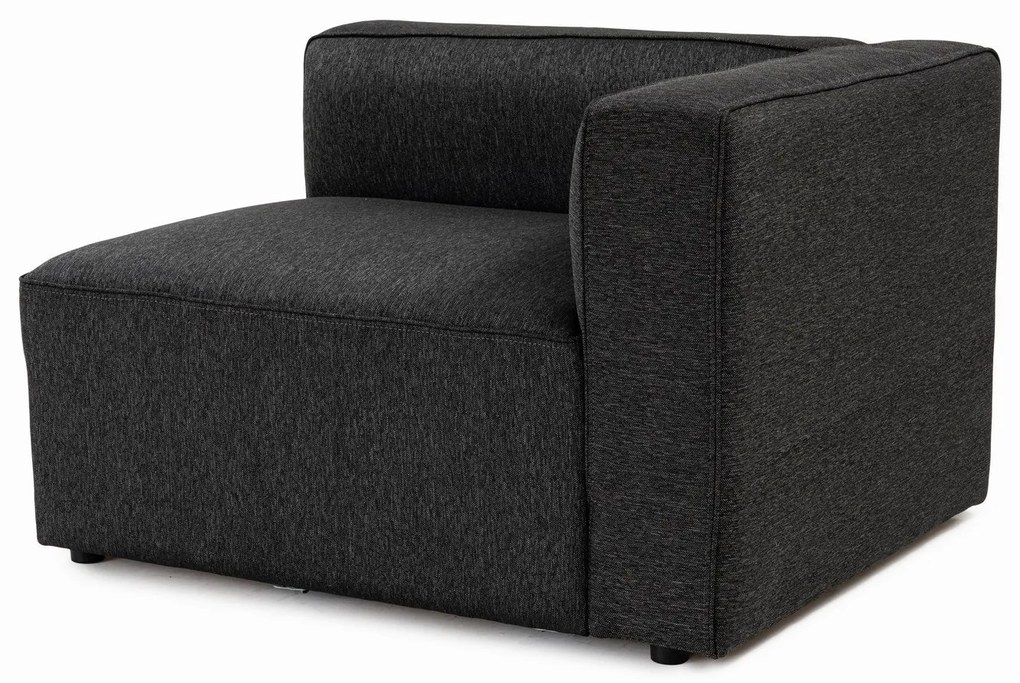 Sofá de 2 Lugares Mora – Antracite – 220x69x90 cm