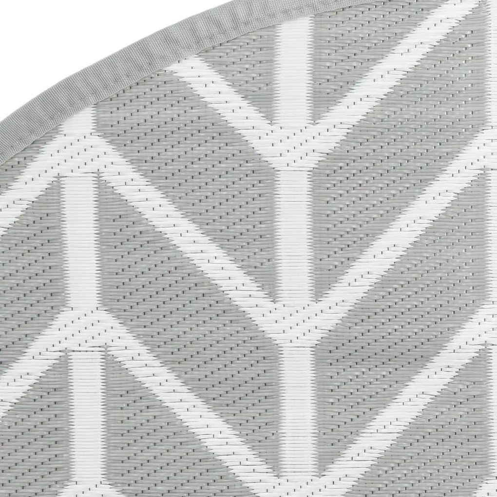 Tapete de exterior Ø160 cm ARAKIL PP cinzento