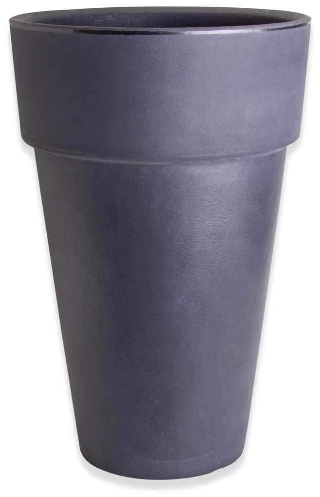 Vaso Plástico Gigante Redondo Preto N.90 60X90cm