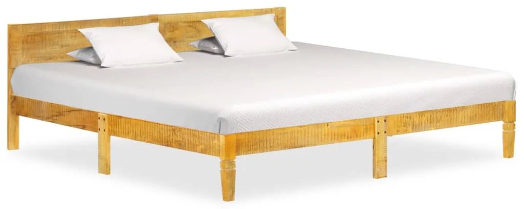 Estrutura de cama 200 cm madeira de mangueira maciça