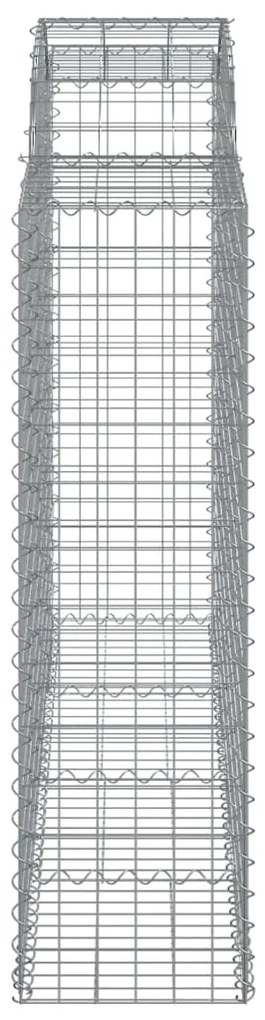 Cestos gabião arqueados 8pcs 200x50x140/160cm ferro galvanizado