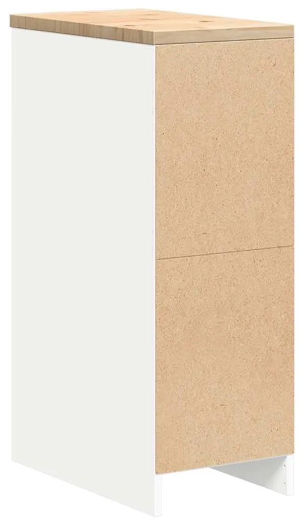 Armário de arrumação de garagem Branco 30x51x85 cm