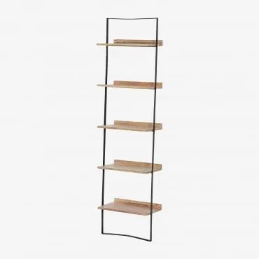 Estante De Parede 50x200 Cm Em Madeira De Manga E Metal Tyrp Madeira De Manga - Sklum