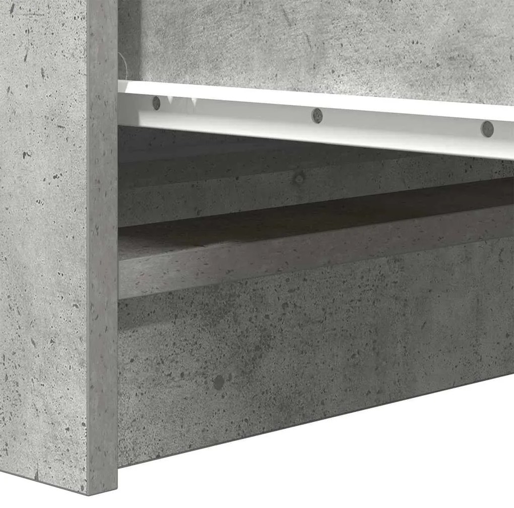 Aparador 100x35x99 cm derivados de madeira cinzento cimento