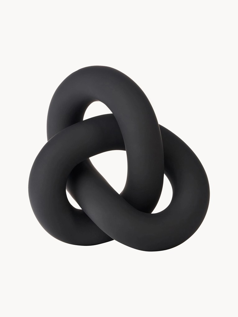 Objeto decorativo artesanal Knot, Alt 6 cm