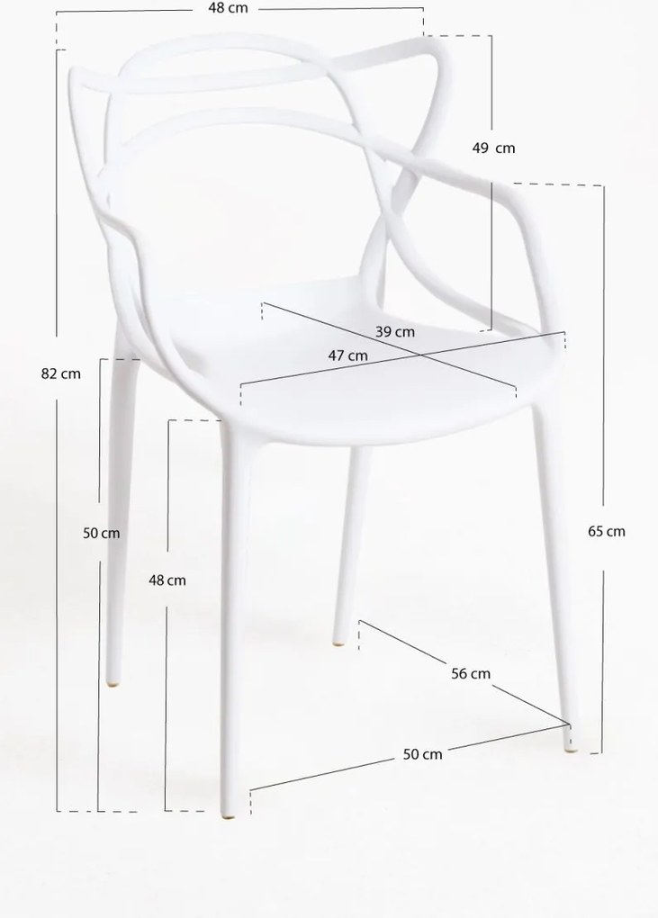 Pack 4 Cadeiras Korme - Branco