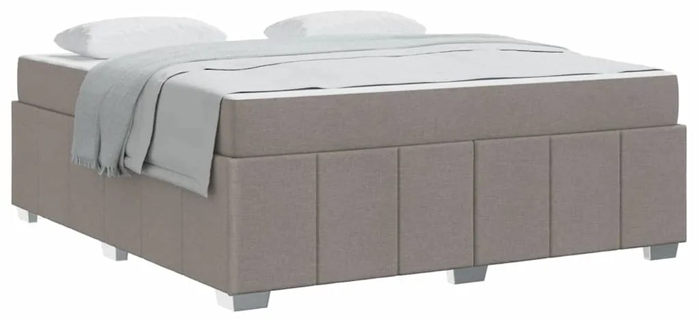 Estrutura da Cama Cinzento-acastanhado 180 x 200 cm tecido