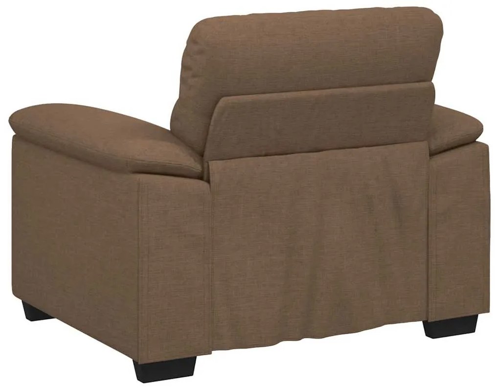 Poltrona 60 cm tecido castanho