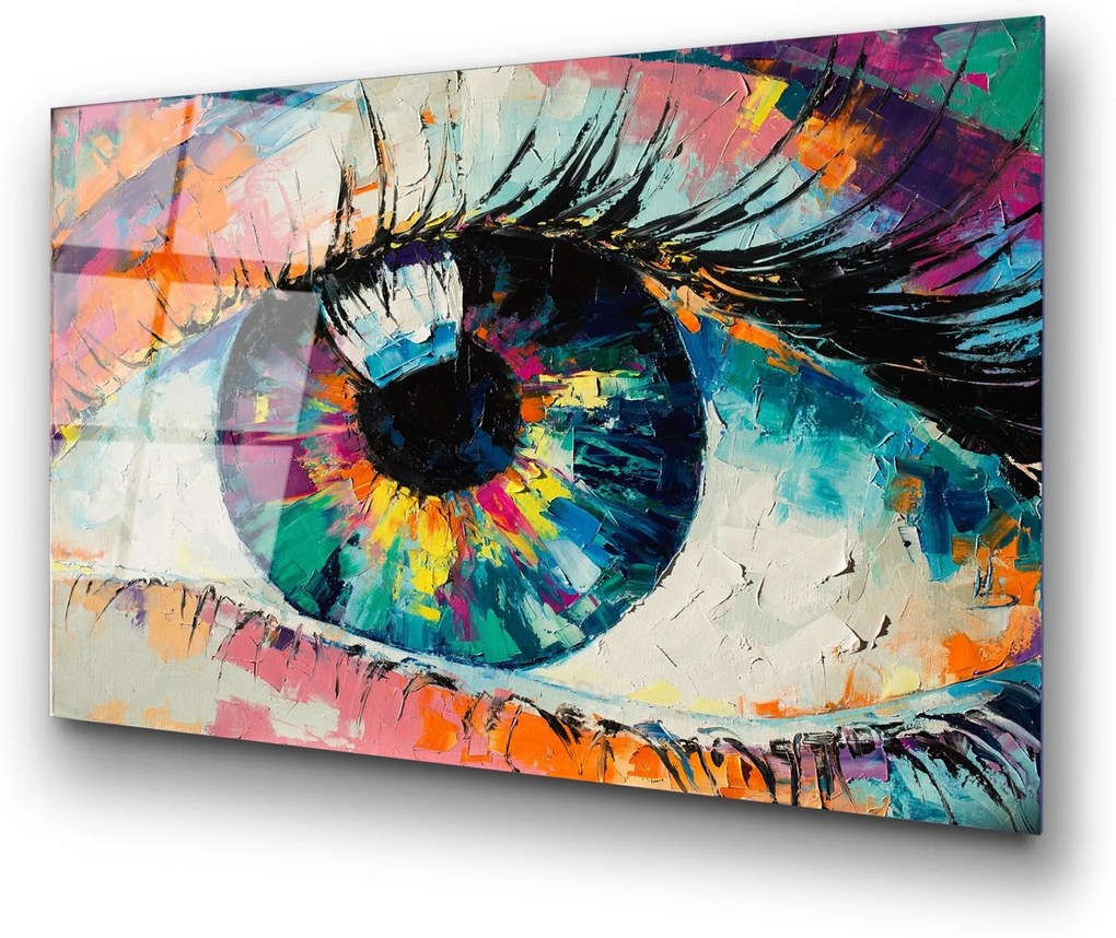 Pintura Decorativa em Vidro Temperado UV-179 – Multicolor – 70 x 100 c