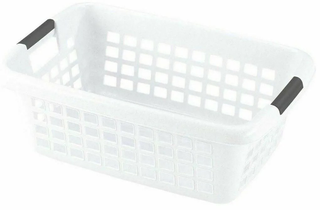 Cesto de Roupa Suja Com pegas Branco 70 L (6 Unidades)