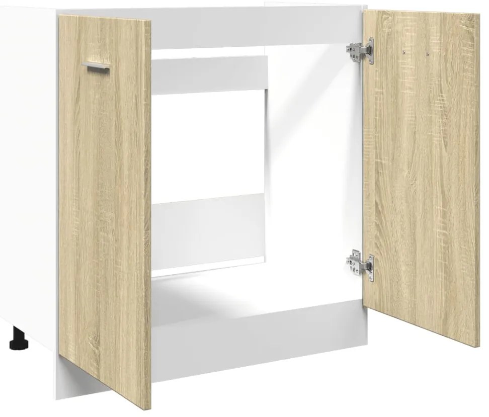Armário inferior “Lyon” 80x46x81,5cm carvalho sonoma